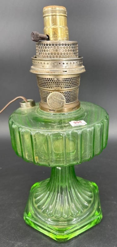 Electrified Aladdin Corinthian Lamp