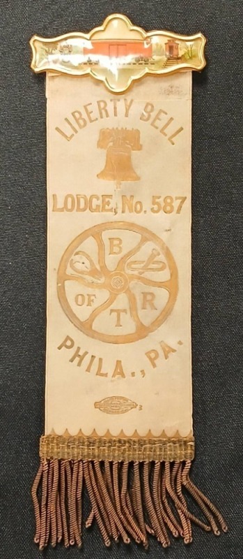 Liberty Bell Lodge No. 587 Ribbon Badge