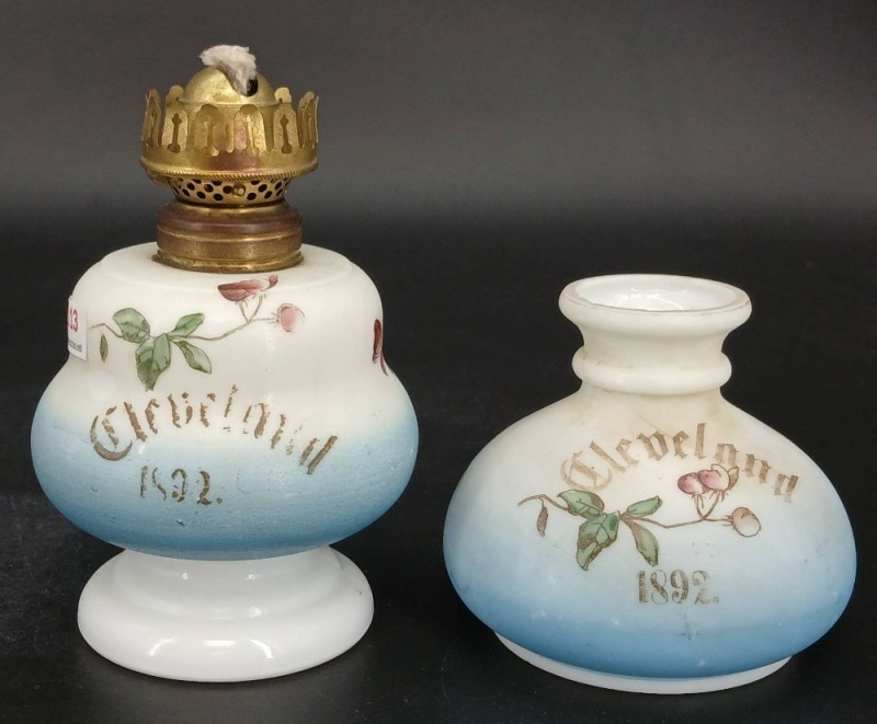 Hand-Painted Miniature Oil Lamp
